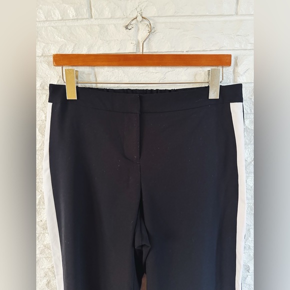 Apt 9 Black Dress Pant with White and Gold Side Stripe - Picture 2 of 4